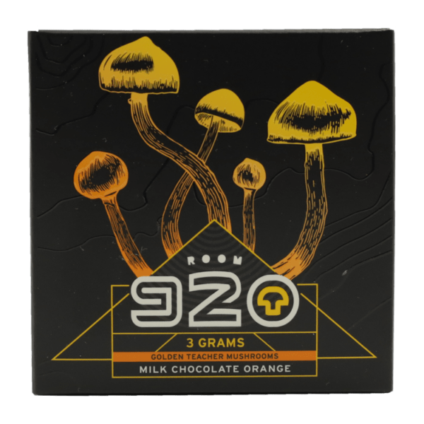 Room 920 - Mushroom Chocolate Bar - Milk Chocolate Orange - 3 grams | Buy Shrooms Canada