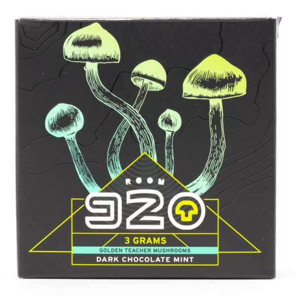Room 920 - Mushroom Chocolate Bar - Dark Chocolate Mint - 3 grams | Buy Shrooms Canada